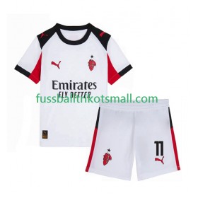 Fußballtrikots AC Mailand Christian Pulisic 11 Kinder 2025-2026 Kurzarm Auswärts-trikot kaufen